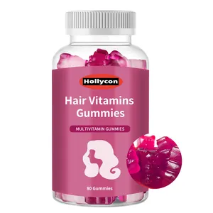 OEM Private Label 100% Natural Herbal Supplements Hair Vitamins Gummies Multivitamin Gummies Anti-aging Hair Growth Gummy