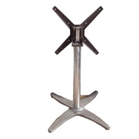 Pied de table pliant en aluminium réglable en hauteur pour table courbe, idéal pour café, restaurant, bar, matériel de mobilier