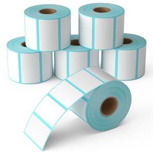 Free Sample Custom Barcode Printing Stickers Thermal <strong>Label</strong> <strong>Roll</strong> Waterproof Adhesive Sticker 80mm*60mm*500 <strong>Labels</strong> Per <strong>Roll</strong> - Product Image 1