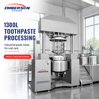 Mélangeur de dentifrice industriel automatique professionnel 1300L avec pompe et engrenage pour production en gros volume, homogénéisation sous vide, usine OEM
