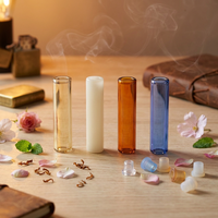 Embouts en verre spiralés OEM, qualité alimentaire, réutilisables avec bouchon en silicone pour papier à rouler manuel