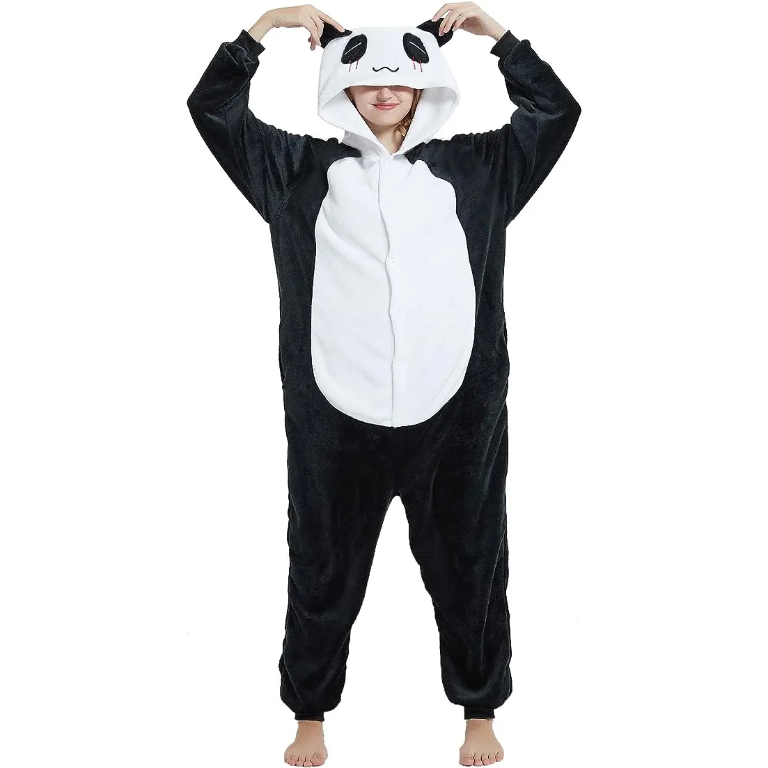 Tier pyjamas für Frauen Männer Erwachsene Onesie Unisex Nachtwäsche Halloween Cosplay Kostüm