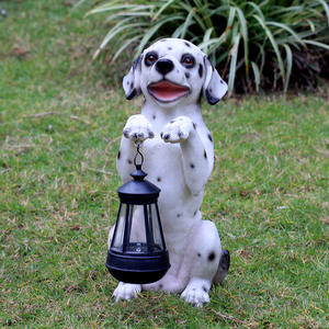 Nouvel arrivage de lampe de décoration de jardin à énergie solaire en résine pour chiots et animaux pour la nuit éclairage de jardin - Product Image 4