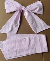 2025 nouveau panier de pâques personnalisé ceinture bébé Swaddle Seersucker vichy couronne ceinture porte décor cintre ceinture ceinture arc