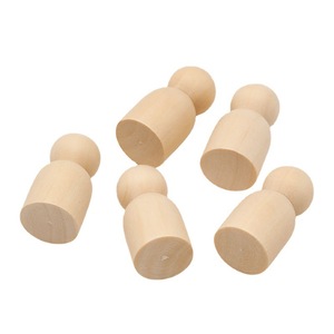 Poupées en bois naturel au design moderne - Figurines à peindre pour l'artisanat DIY, la décoration intérieure et les cadeaux créatifs personnalisés - Product Image 5