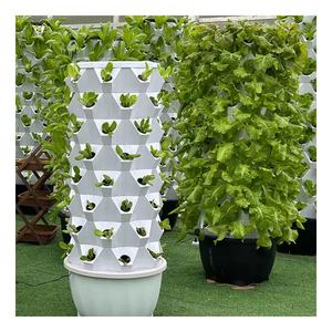 Sistema de Torre Aeropónica Vertical para Cultivo Hidropónico de Piña, ABS, 80 Orificios, Tamaño <span class=keywords><strong>Pequeño</strong></span> para Uso con Plantas, <span class=keywords><strong>Invernadero</strong></span> Hidropónico de Grado Alimenticio - Product Image 4