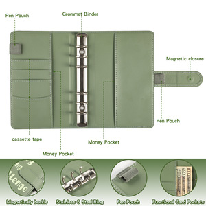 100 Phong Bì tiết kiệm thách thức A5 Ngân Sách chất kết dính thách thức PU da Ngân Sách 100 Phong Bì tiền tiết kiệm chất kết dính - Product Image 2