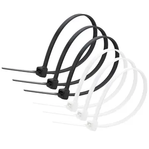 100 Stuks Per Verpakking Hoge Kwaliteit Siliconen Rubber Cableties Nylon66 Kabelbinders Ritssluitingen Met Ce Rohs Bereiken Certificaat