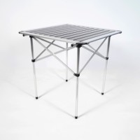 Table pliante en aluminium de haute qualité, carrée, portable, pour le camping et la salle à manger, mobilier d'extérieur, vente chaude