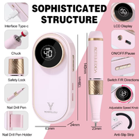 Perceuse à ongles électrique 40000 tr/min, machine de manucure professionnelle avec moteur sans balais, ensemble de ponçage pour ongles, équipement de polissage pour salon de manucure