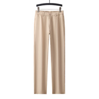 Pantalon décontracté pour homme style Old Money, léger, en lyocell et lin, taille mi-haute élastique, coupe droite ample, Cleanfit 2025