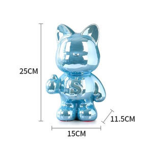 Ours de luxe écologique intérieur/extérieur <span class=keywords><strong>poterie</strong></span> en porcelaine accessoire de décoration pour la maison avec coffrets cadeaux pour l'amour violence - Product Image 6