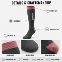Chaussettes de compression pour la course à pied, le marathon et la récupération, vente en gros, logo personnalisé, OEM, ODM