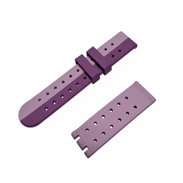 Purple Silicone Rubber Watch Strap Quick Release Buckle Breathable Waterproof Band for Diving Sports Watch GR720 Taiwan