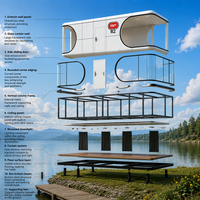 Maison préfabriquée RMY en conteneur, style technologique moderne, 20 pieds, 40 pieds, structure en acier, écologique, pour bureau de chantier, école, villa, hôtel
