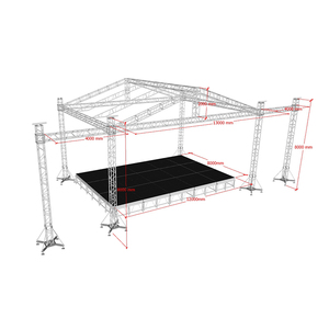 Structure de scène en aluminium pour éclairage LED, support publicitaire, porte de <span class=keywords><strong>but</strong></span>, mur, éclairage de scène, affichage - Product Image 5