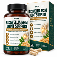 Capsules de Boswellia MSM, Formule Botanique au Soufre pour les Articulations, pour l'Âge Actif, Marques en Marque Blanche, Fabricant de Suppléments d'Encens