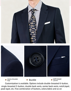 Completo da <span class=keywords><strong>Uomo</strong></span> per Ufficio in Viscosa e Poliestere con Spandex, Traspirante e Antirughe, Prezzo all'Ingrosso di Fabbrica - Product Image 5