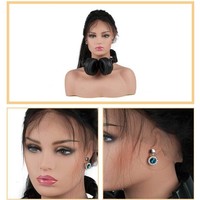 Présentoir de Mannequin Femme en PVC pour Perruques, Maquillage et Coiffure – Vente en Gros