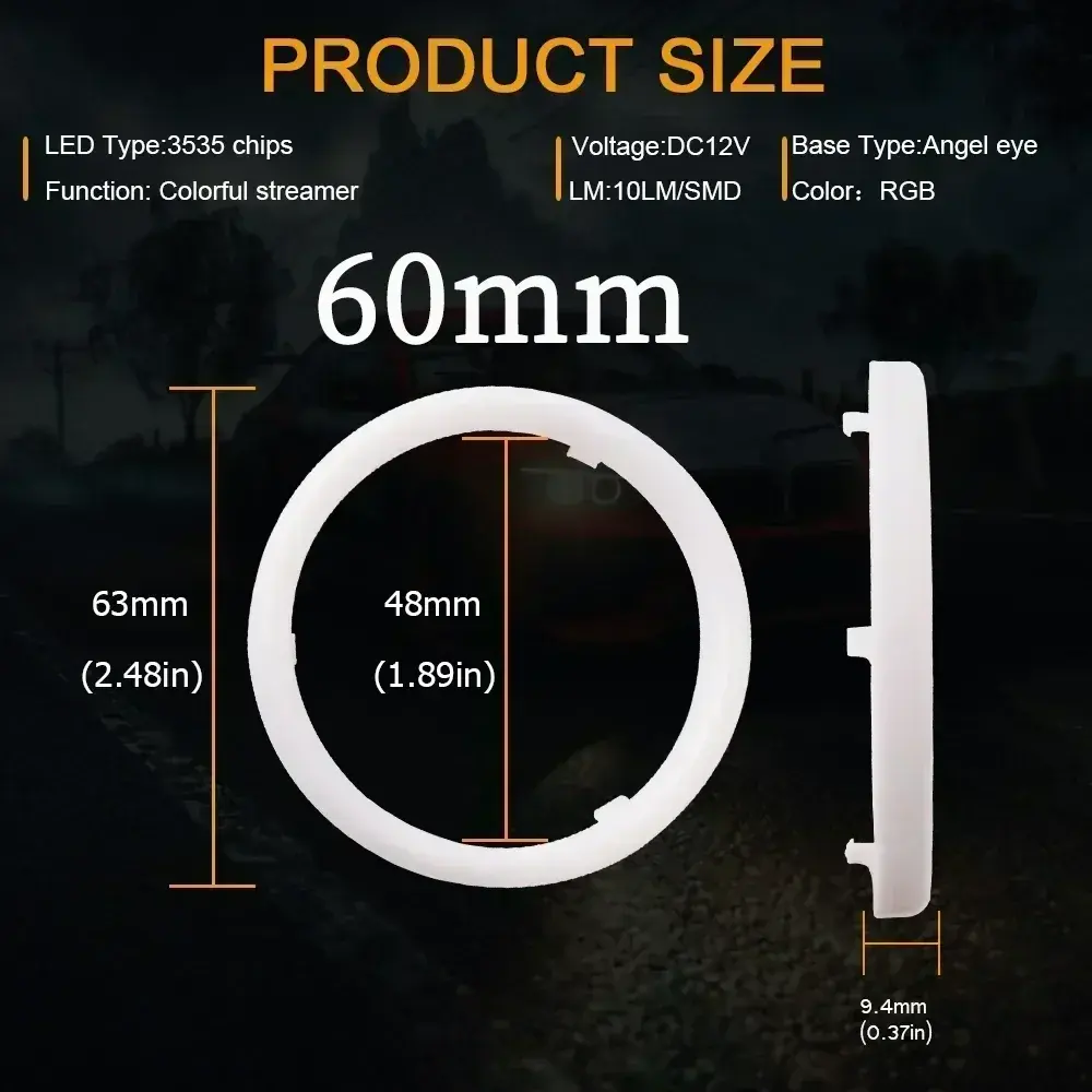 Contrôle d'application RVB coloré-60 mm