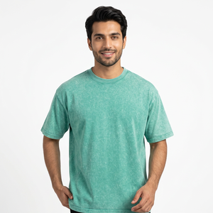 Camiseta de algodón 100% personalizada para hombre, estilo vintage, batik, lavado ácido, para venta al por mayor, de fabricantes de ropa para hombre de alta calidad. - Product Image 1