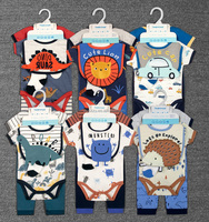 Nouvel Arrivage Ensemble de Vêtements 5-en-1 pour Bébé Nouveau-né 6-12 Mois avec Bavoir et Barboteuse Fournisseurs en Gros de Vêtements pour Bébé
