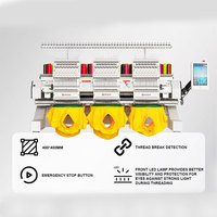 Máquina de Bordar Computarizada Industrial MYSEW de Tres Cabezas con Área Grande de 400x400mm y 16 Idiomas