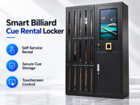 Casier intelligent de location de queues de billard en libre-service avec écran tactile pour clubs de billard