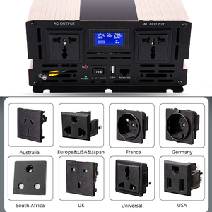 Convertidor de Energía Fuera de la Red 12V 24V 48V a CA 110V 220V 230V 300W 500W 1000W 2000W 3000W 5000W Onda Pura REP-300-6000 de Alta Potencia - Product Image 3