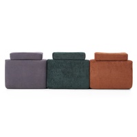 Sofá Modular Convertible Lazy Sofa de Tela con Esponja de Polímero para 1 Plaza, Ideal para Dormitorio, Centro Comercial o Villa - Sofá Comprimido