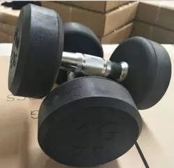 Bán Buôn Abt Thương Hiệu Màu Đen Non-Slip 5 10 15 20 25 <span class=keywords><strong>30lb</strong></span> Cố Định Vòng Đầu Cao Su Tráng Quả Tạ - Product Image 6