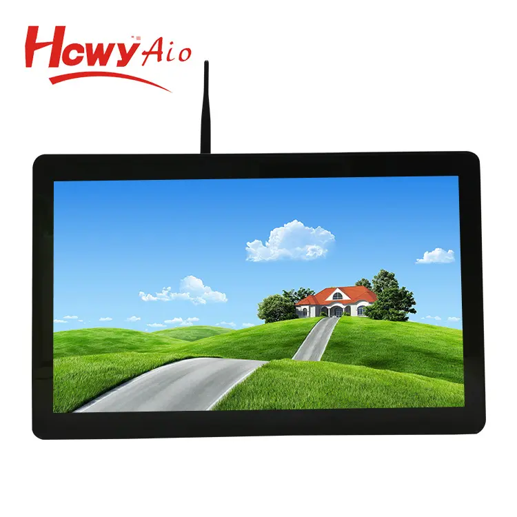 Metal Case Android Touch AIO 21.5 inch A64/RK3188/RK3288/RK3399 Tablet With External Wifi Antenna