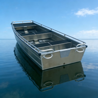 Bateau en aluminium à prix d'usine, bateau de pêche, bateau John pour eaux peu profondes et activités de loisirs