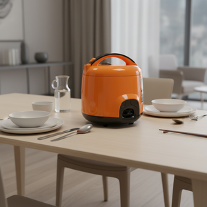 Mini cuiseur à riz avec tasse doseuse, contrôle mécanique du minuterie, chauffage sous la cuve, capacité de 0,6 à 1,5 L, design portable, mécanique - Product Image 6