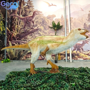 Dinosaures herbivores animatroniques réalistes à plumes pour parc d'attractions sur le thème des dinosaures jurassiques - Product Image 4