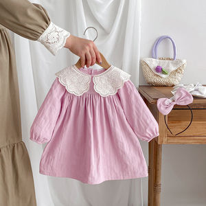 <span class=keywords><strong>Robe</strong></span> de baptême en dentelle <span class=keywords><strong>vintage</strong></span> pour bébé fille de 0 à 3 mois avec broderie à la main et détails de perles - Product Image 3
