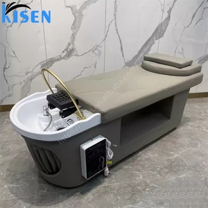 Équipement de spa capillaire japonais KISEN, lit de massage électrique pour shampooing, mobilier de salon, chaise de shampooing avec bac de lavage capillaire - Product Image 2
