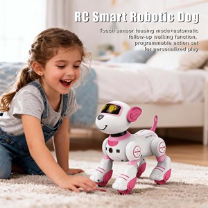 Robot Educativo a Control Remoto, Juguete de Perro Bailarín con Luz y Sonido, Funciona con Batería, Mascota de Plástico para Niños, Regalo con Certificación ASTM - Product Image 3
