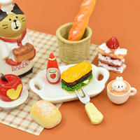 Meilleures ventes : Cabochons en résine à dos plat, motifs pain, gâteau, bonbons et aliments simulés, breloques en résine pour décoration de table, pour la création de jouets miniatures alimentaires pour poupées DIY