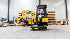 <span class=keywords><strong>Mini</strong></span>-excavatrice sur chenilles de 1000 kg, HT10B, largeur de la benne de 400 mm, petite excavatrice de 1 tonne, micro-excavatrice avec certification CE EPA EURO 5 - Product Image 5