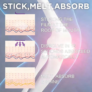 VitaHall Glukozamin Kondroitin Doğal Gıda Sınıfı Ağızdan Çözünen Film Şeritleri Yetişkinler İçin Eklem ve Kemik Sağlığını Destekler - Product Image 3