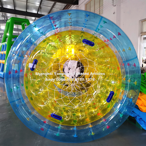 Rueda de rodillo de agua inflable comercial, superficie antideslizante de TPU resistente para entrenamiento de gimnasio acuático y fiestas en la piscina, juegos de agua - Product Image 5