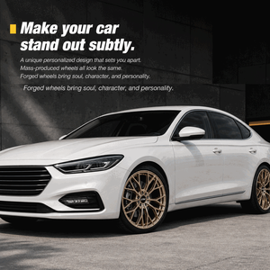 Jantes en alliage forgées multi-rayons Y, finition bronze brossé haute performance LS8017, compatibles avec Audi A5, BMW Série 3, Tesla Model Y - Product Image 2