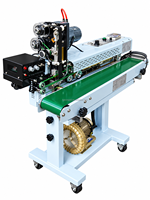 Machine de scellage continu à remplissage d'air Smart Choice, soudeuse thermique pour l'emballage de sachets de snacks (boucles d'oignon) en usine alimentaire