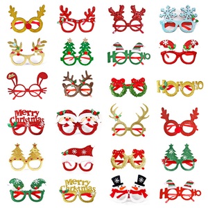 Max Fun - 24 Piezas de Monturas de Gafas de Fiesta Navideñas con Brillantina Ecológica, Personalizables de Fábrica, Accesorios de Decoración, Talla Única - Product Image 1