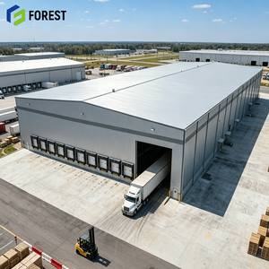 Seismic Proof Modular Structural Steel Logistics Park <b>Hub</b> Heavy Industrial Clear Span Cargo Storage Facility Frame - Product Image 1
