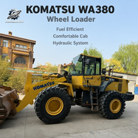 Chargeuse sur pneus Komatsu 380 d'occasion très demandée, bien entretenue, pièces d'origine, chargeuse frontale Komatsu 380 d'occasion