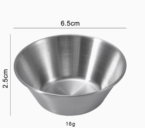 Coppette per Salse in Acciaio Inox di Grado Commerciale 1.5/2.5 oz, Ramekin in Metallo Riutilizzabili per Casa e Ristorante - Product Image 3