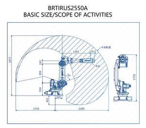 Bras industriel motorisé PLC à 6 axes, petite taille, protection IP54, 1500 mm, précision de 0,05 mm, options de tension 220V/110V/380V - Product Image 4