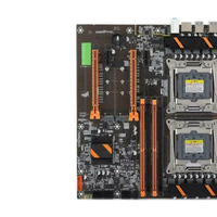 Carte mère X99 ATX double processeur avec emplacement M.2, 8 emplacements DIMM DDR4, USB 3.0, SATA3 pour ordinateur de bureau, serveur, fabrication directe d'usine